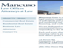Tablet Screenshot of mancusolawct.com